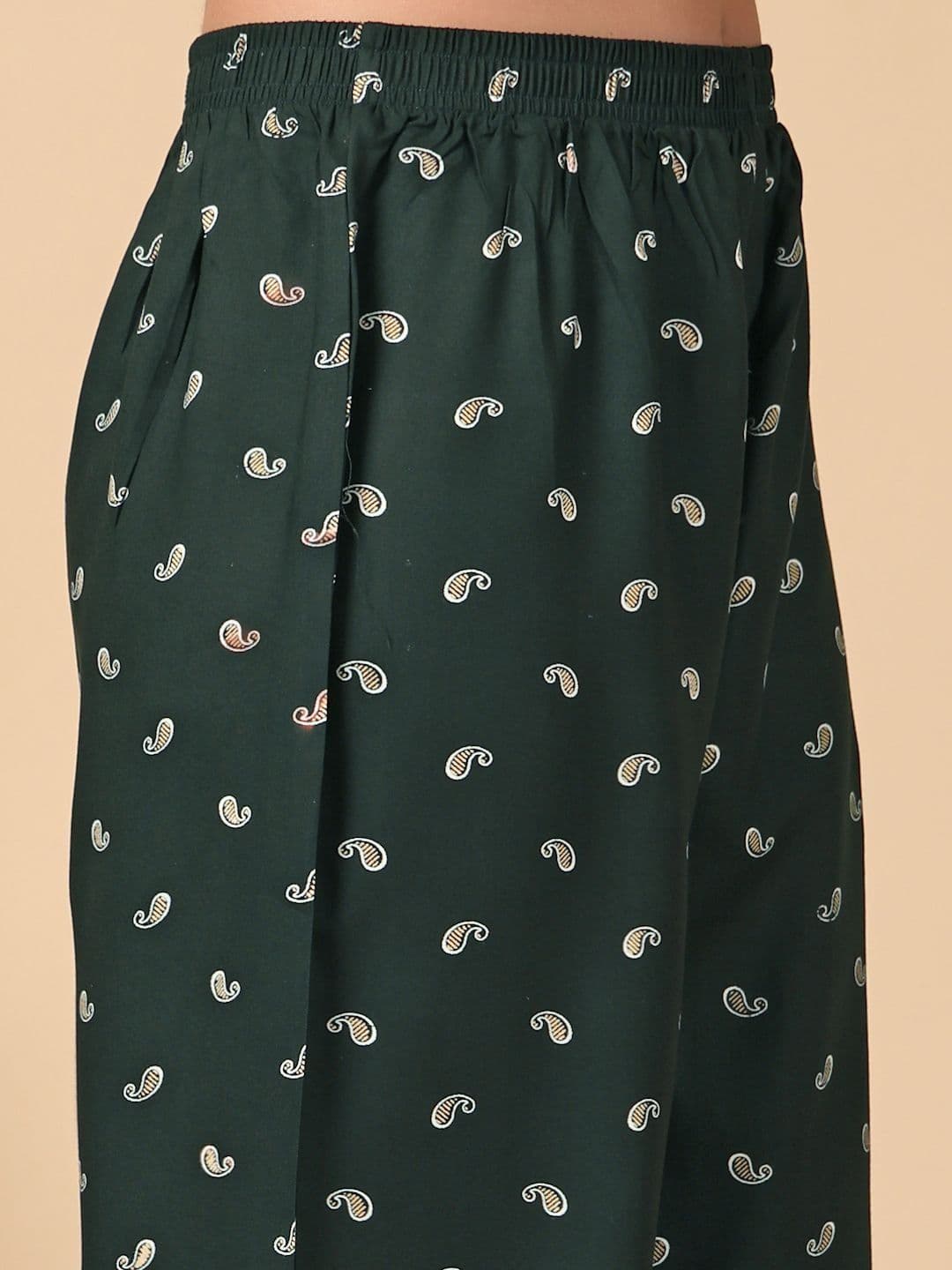KLOTTHE Women Printed Pure Cotton Straight Palazzos thumbnail 2