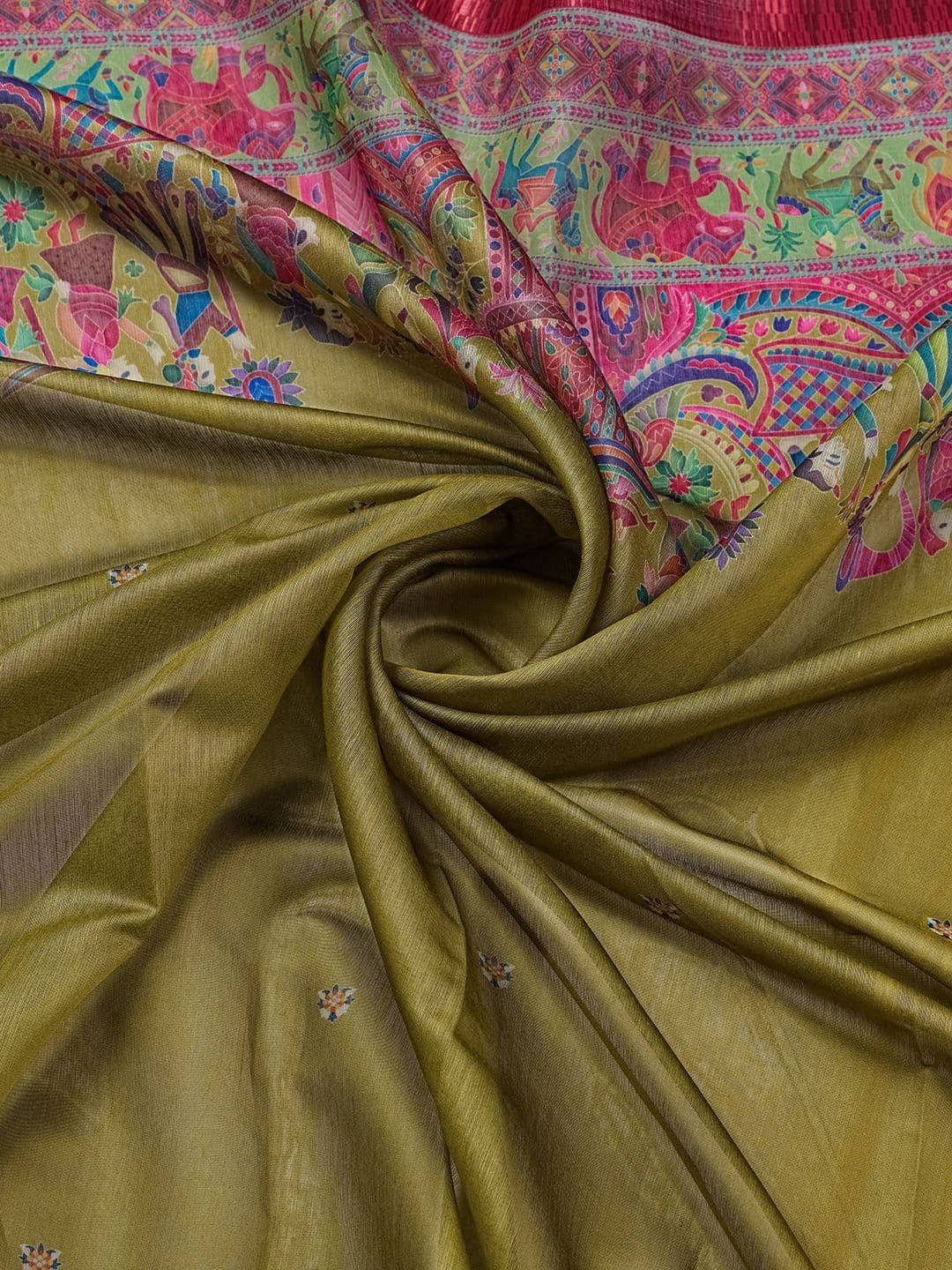 ARKRONE Ethnic Motifs Embroidered Silk Blend Heavy Work Saree thumbnail 3