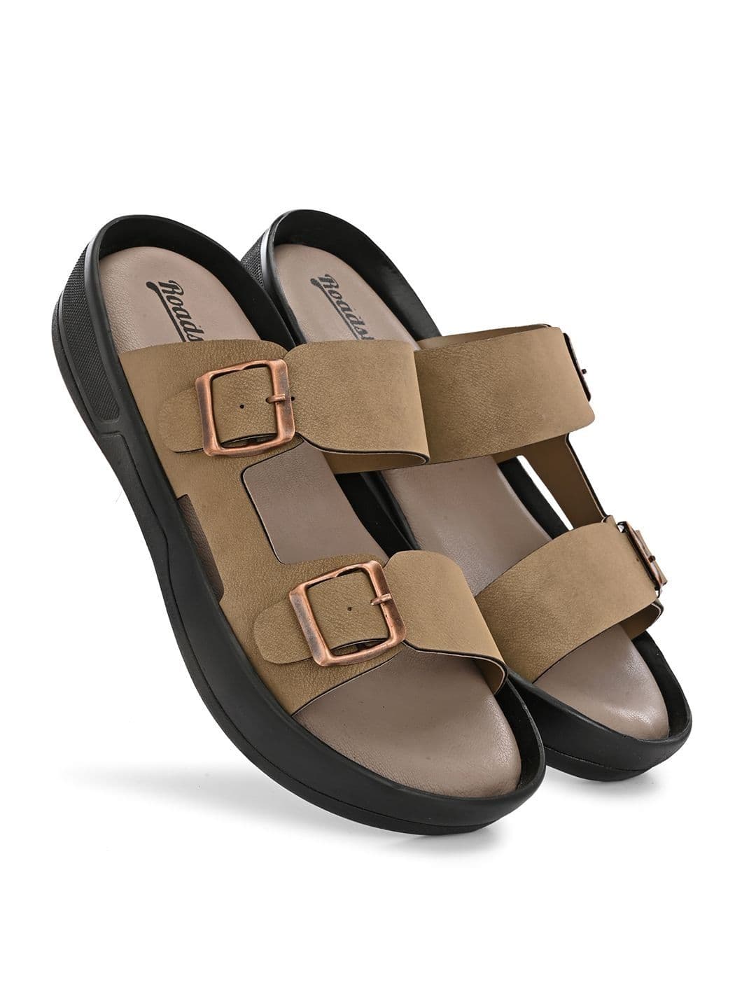 The Roadster Lifestyle Co Men PU Slip-On Comfort Sandals thumbnail 2