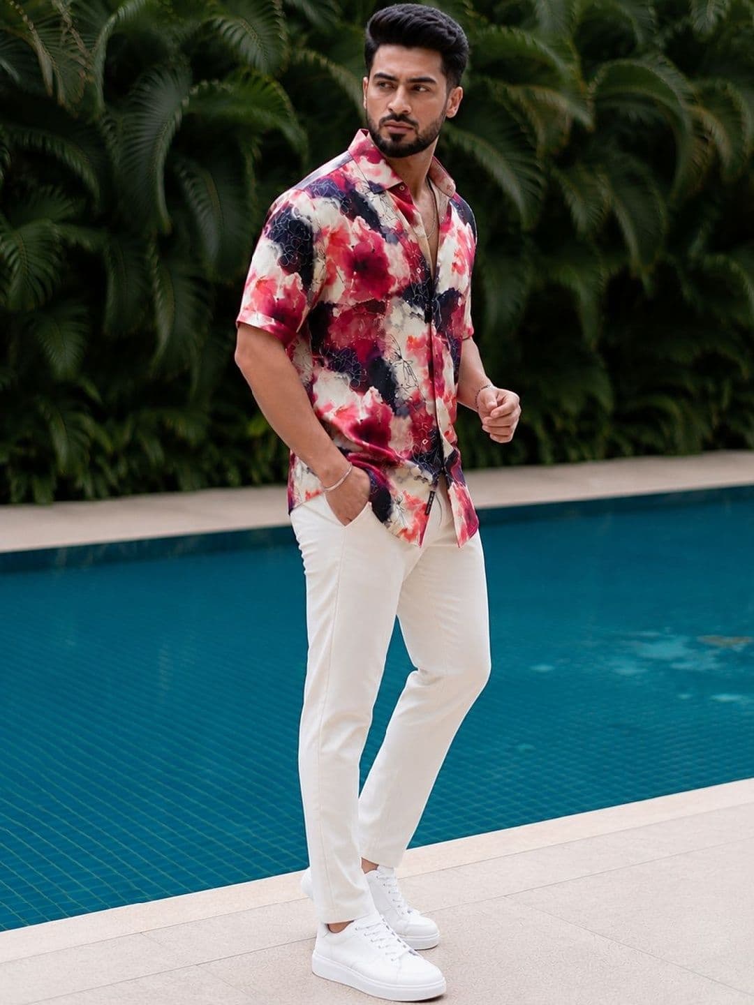 HERE&NOW Men Comfort Floral Printed Casual Shirt thumbnail 4
