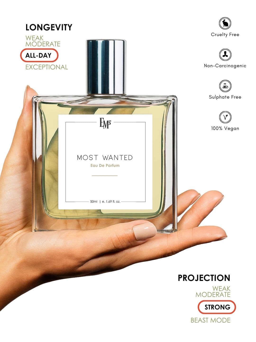 EM5 Most Wanted Long Lasting Eau De Parfum - 50 ml thumbnail 5