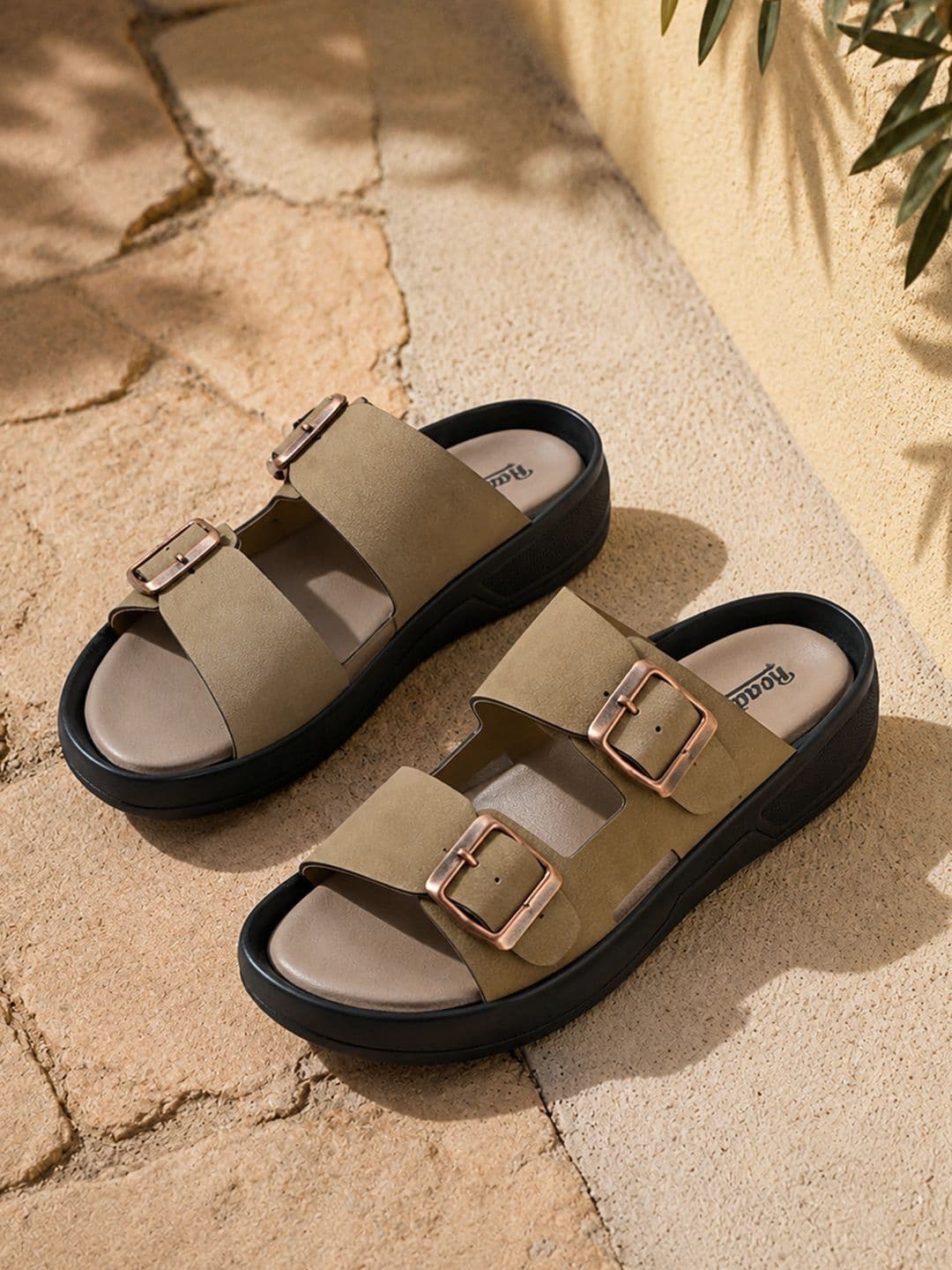 The Roadster Lifestyle Co Men PU Slip-On Comfort Sandals - view 1