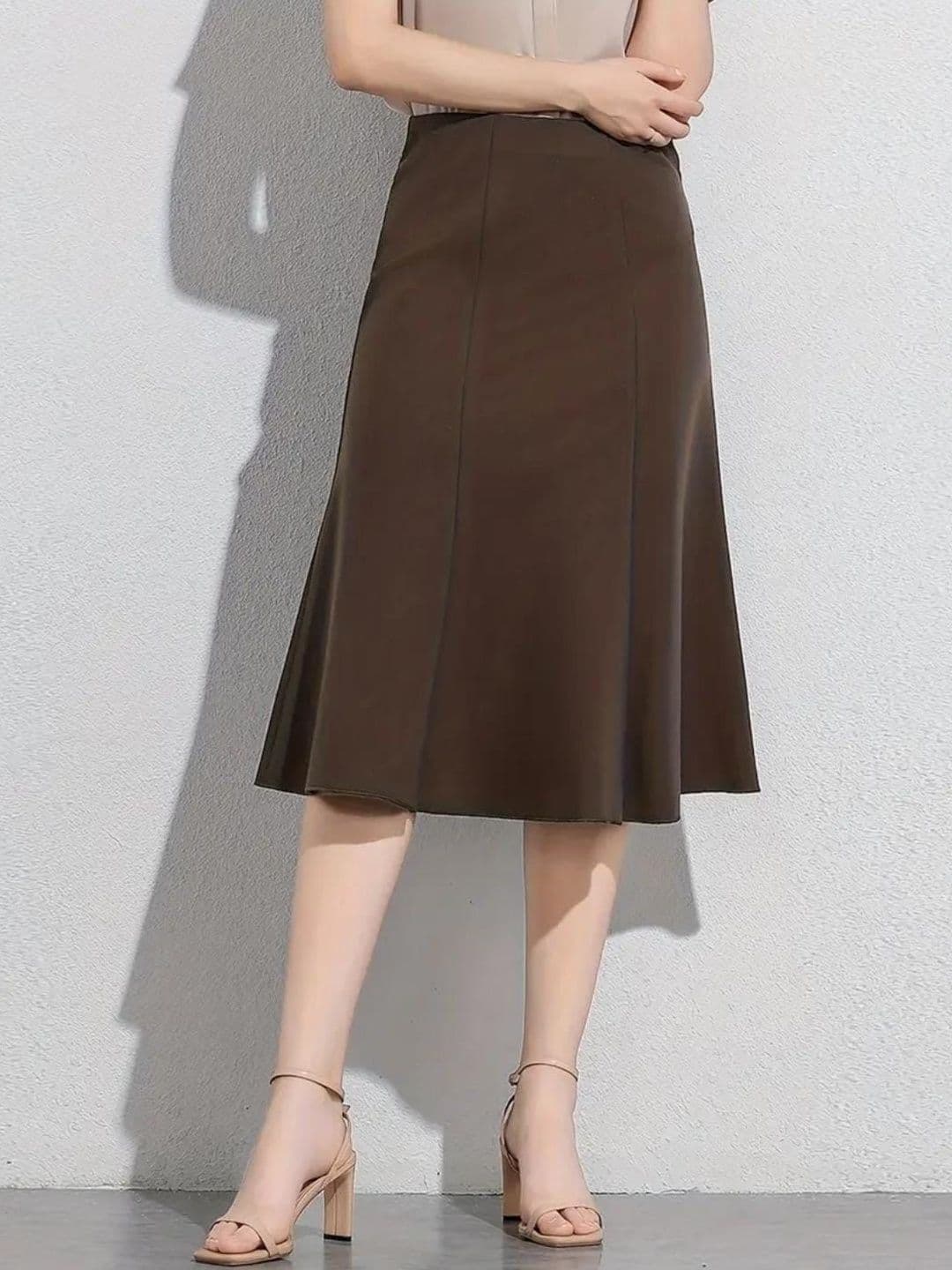 JINJIN FASHION Women Midi A-Line Skirt thumbnail 3
