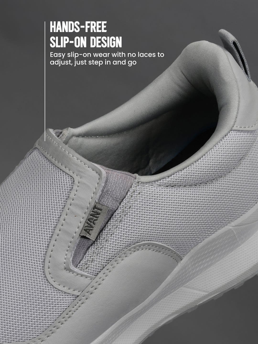 AVANT Men FlexiGlide Slip-On Walking Shoes - Grey thumbnail 3