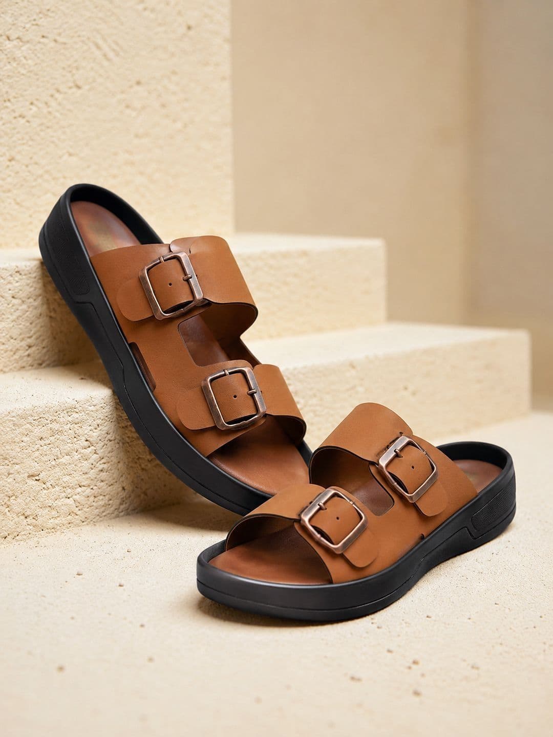 The Roadster Lifestyle Co Men PU Slip-On Comfort Sandals - view 1