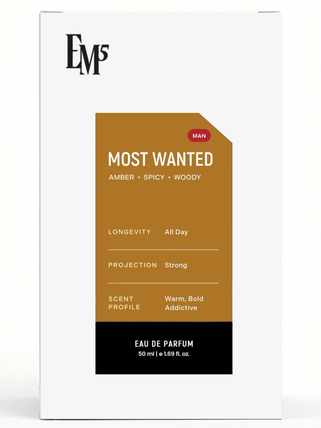 EM5 Most Wanted Long Lasting Eau De Parfum - 50 ml thumbnail 2