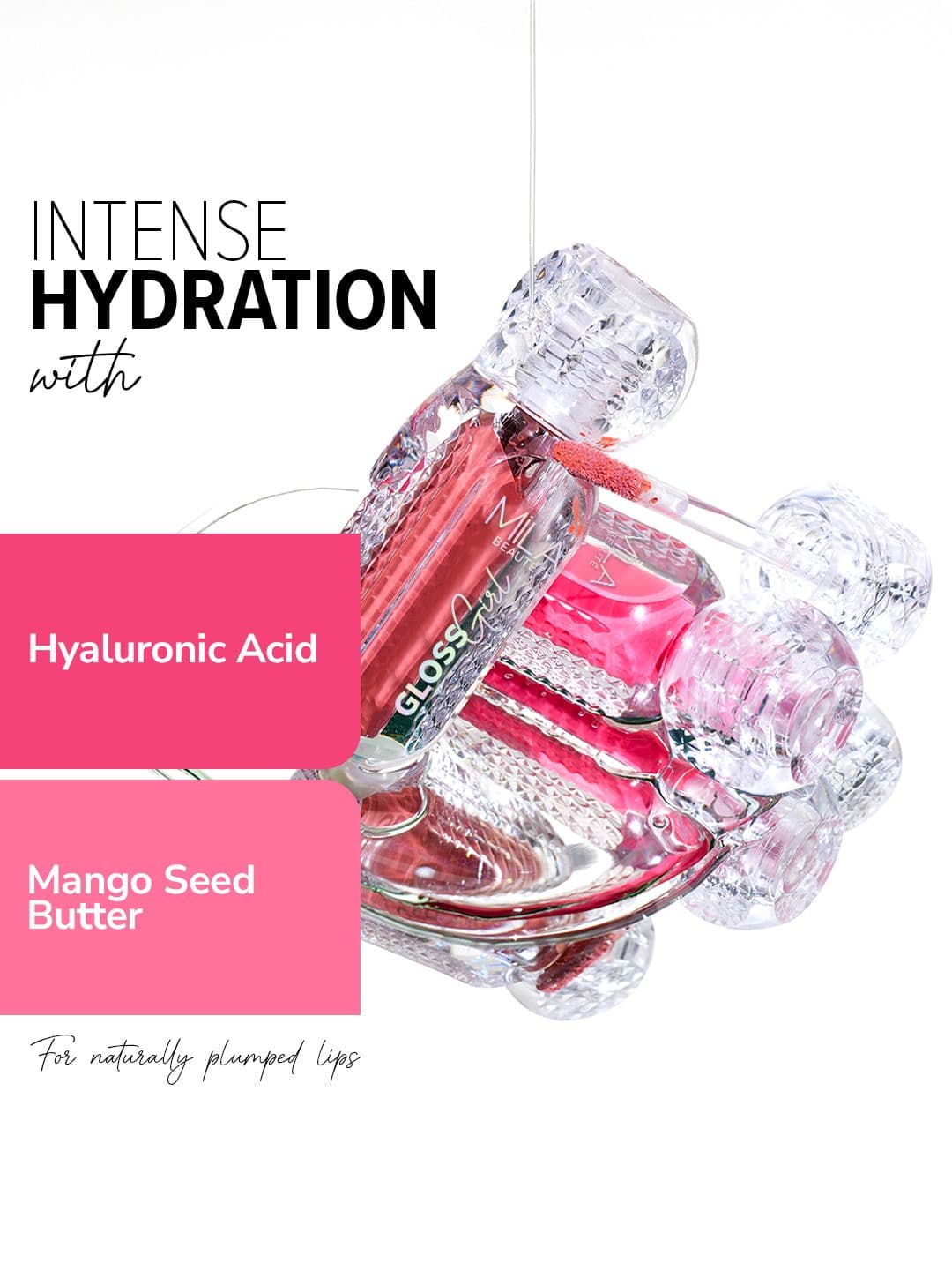 MILA BEAUTE Gloss Girl Hydration Lip Gloss With Hyaluronic Acid -  2.8 ml - My Choice - 05 thumbnail 3