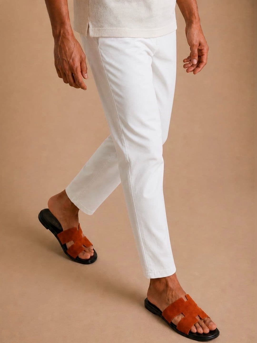 MICHEAL FERAAS Men Suede Leather Sandals thumbnail 2