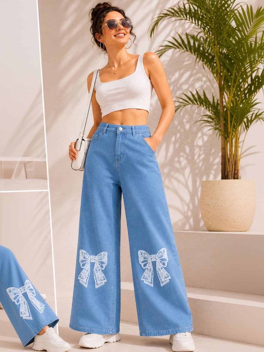 GRX Women Straight Fit Mid-Rise Stretchable Denim Jeans thumbnail 4