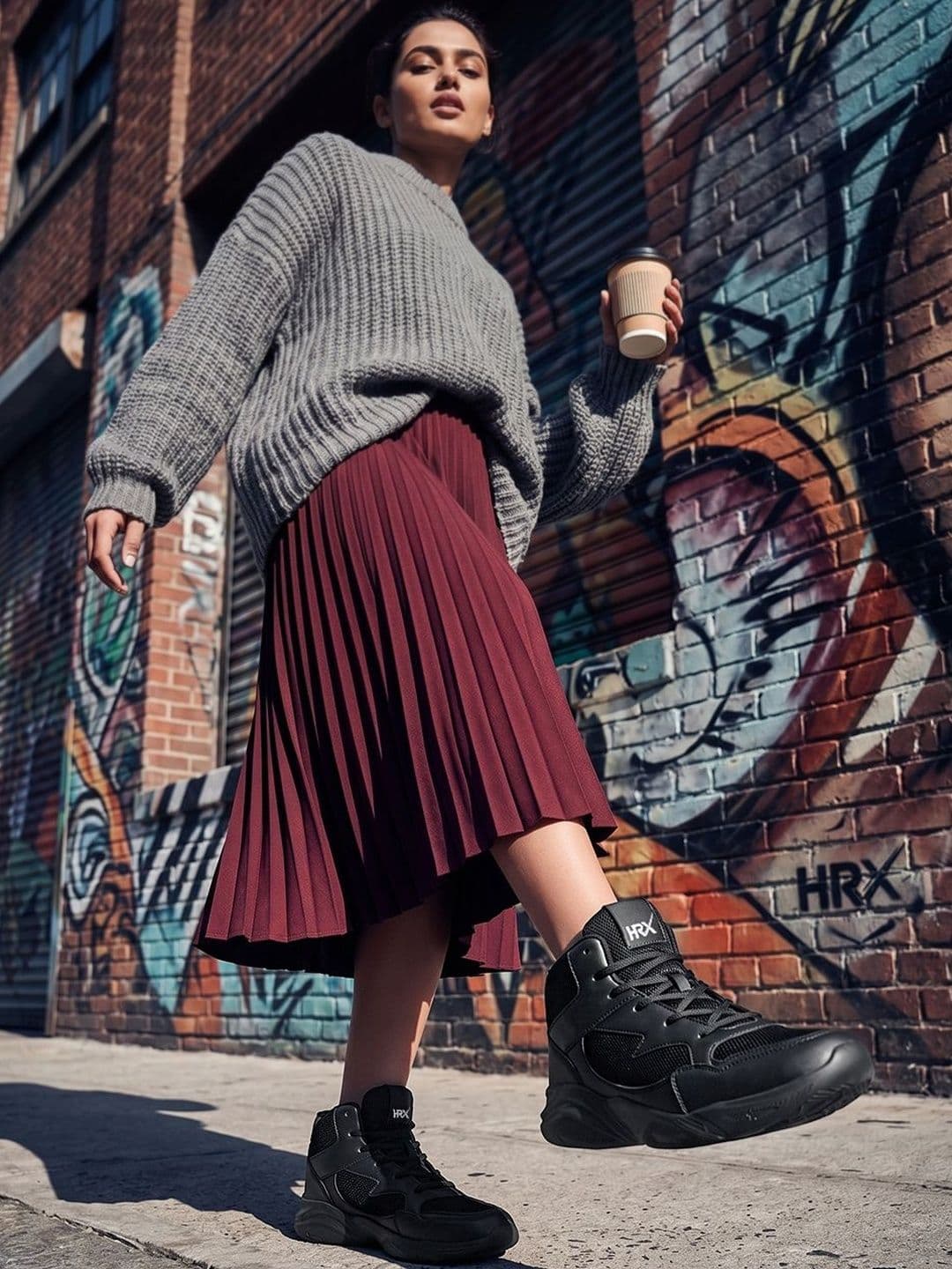HRX by Hrithik Roshan Women Textured Sneakers thumbnail 5