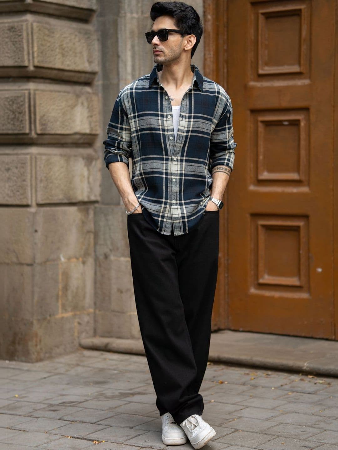 Powerlook Men Tartan Checks Checked Casual Shirt thumbnail 3