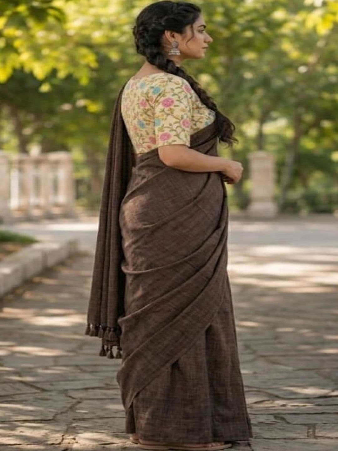 Devmora Pure Cotton Saree thumbnail 4