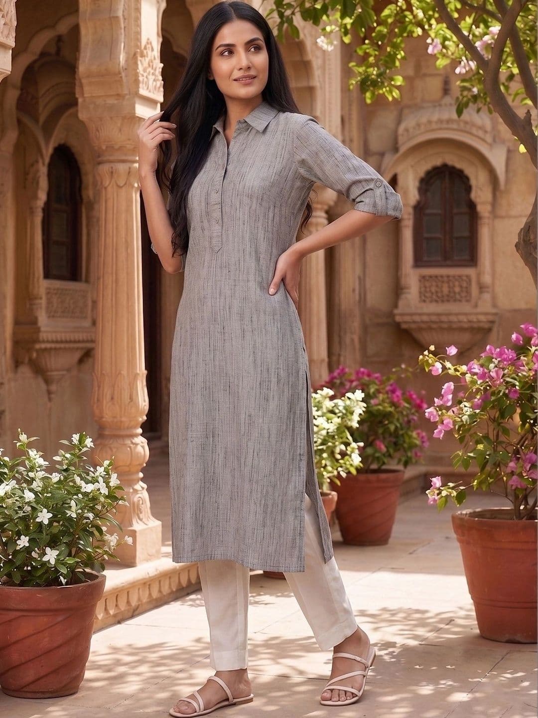 KALINI Women Handloom Kurta thumbnail 3