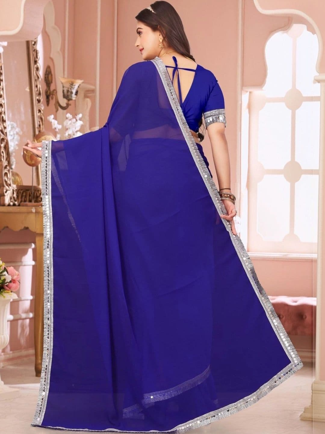 Fashion Mantra Poly Chiffon Saree thumbnail 4