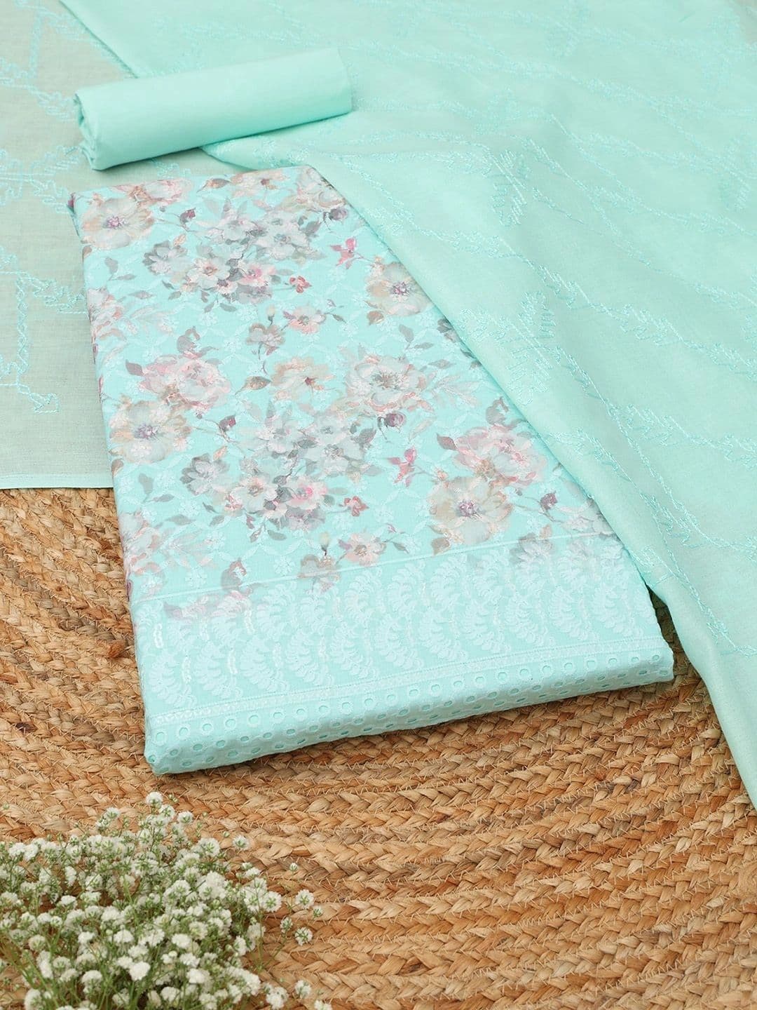 Soch Printed Unstitched Dress Material - view 1