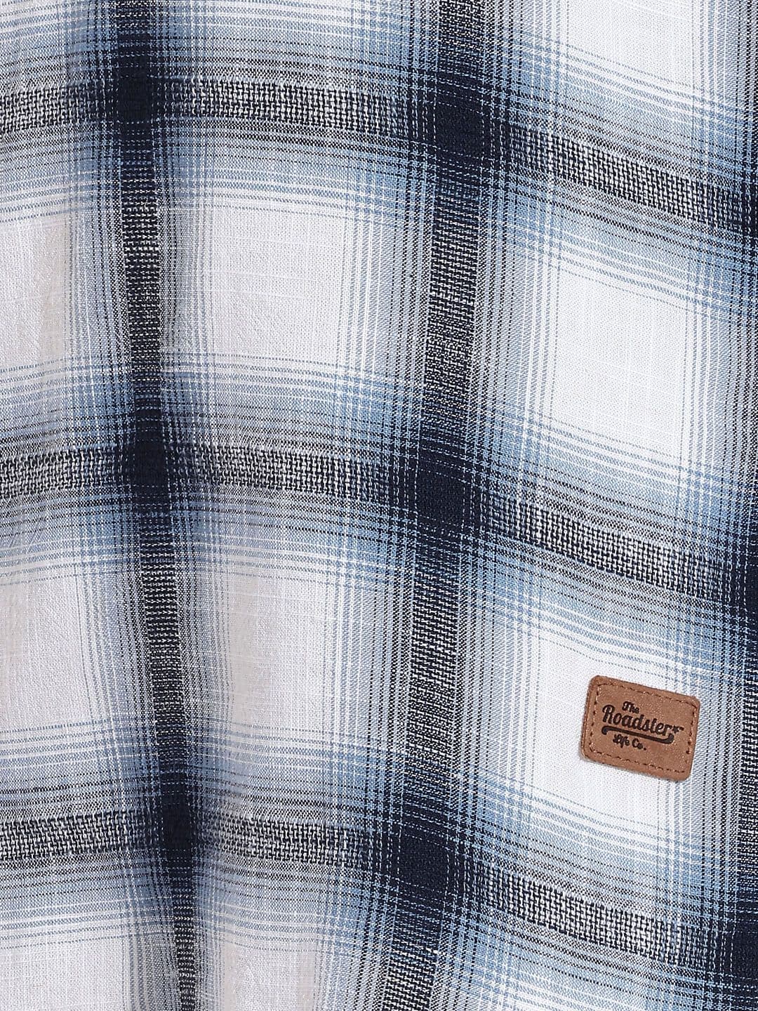 Roadster Life Co.Cotton Slub Checked Shirt thumbnail 4