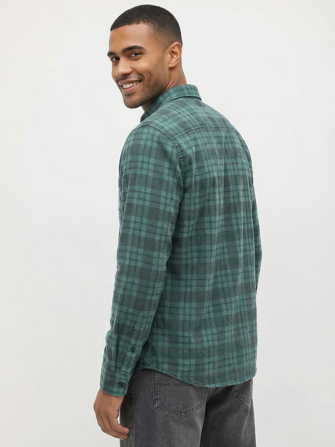 Roadster Life Co. Textured Weave Checked Shirt thumbnail 4