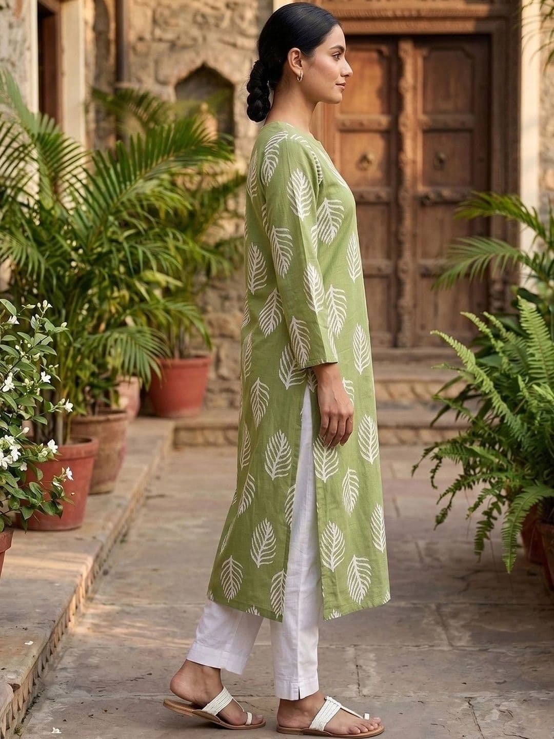 KALINI Women Floral Printed Indie Prints Kurta thumbnail 2