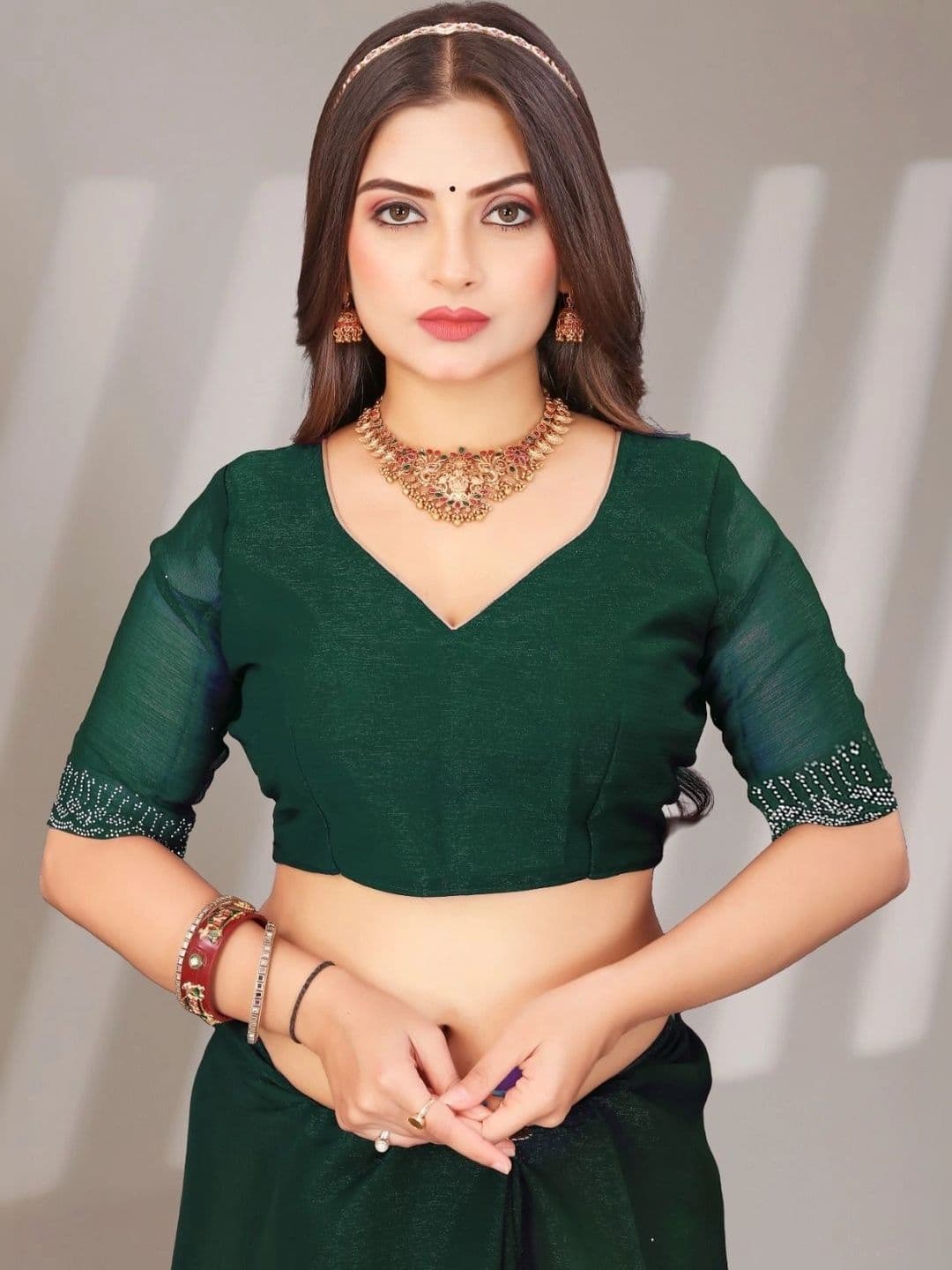 Fashion Mantra Poly Chiffon Saree thumbnail 2