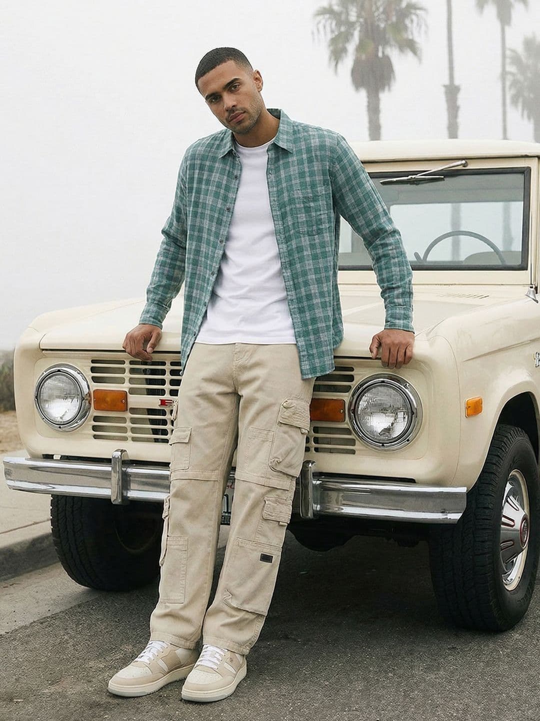 Roadster Life Co. Textured Weave Checked Shirt thumbnail 2
