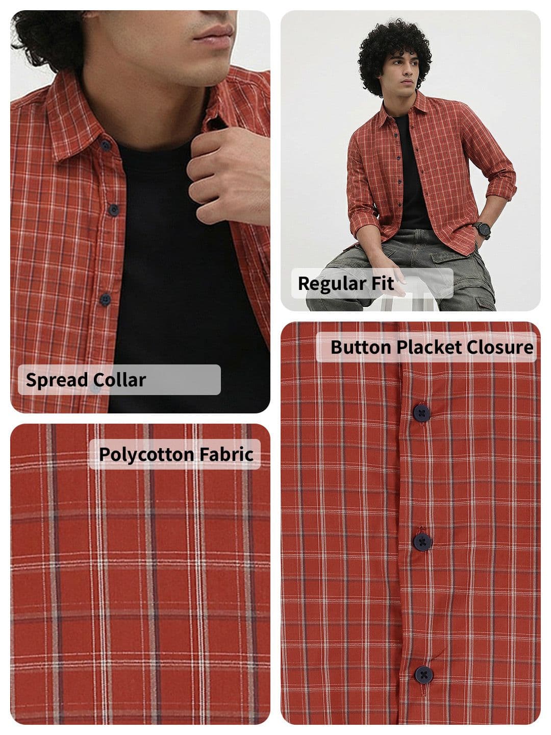 Roadster Life Co. Soft Touch Checked Casual Shirt thumbnail 7