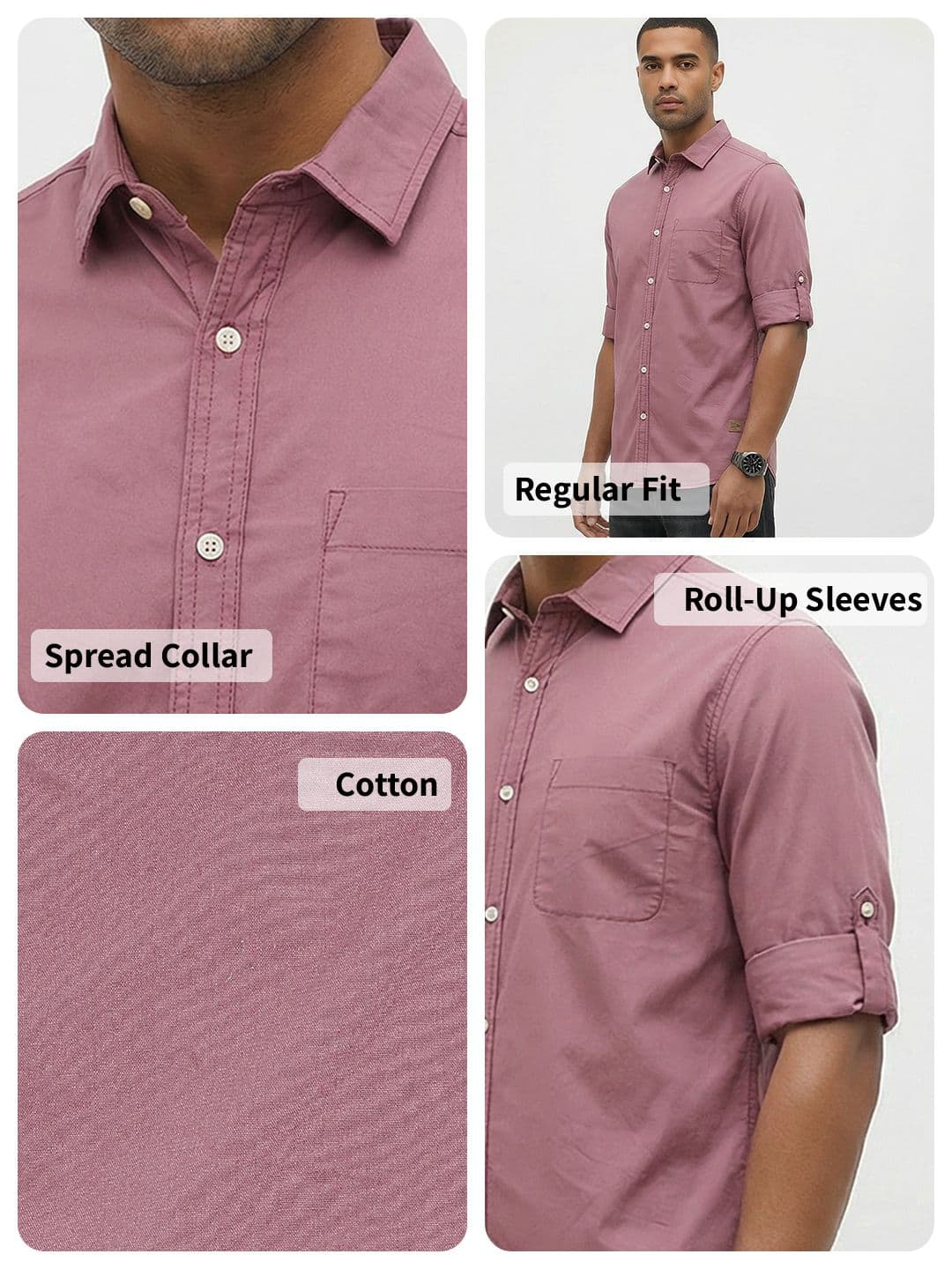 Roadster Life Co. Easy Drape Cotton Shirt thumbnail 2