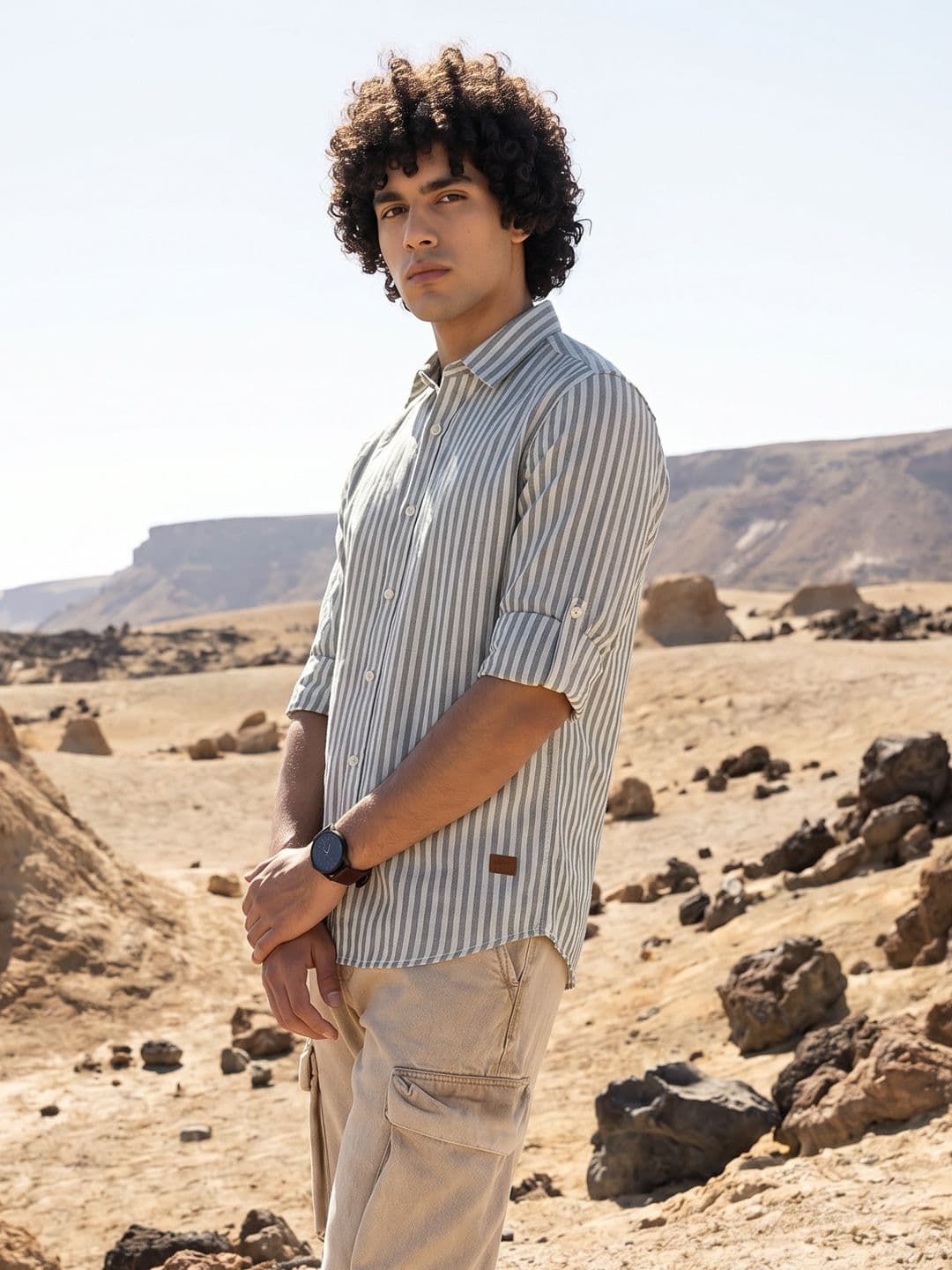 Roadster Life Co. Soft Touch Striped Casual Shirt thumbnail 6