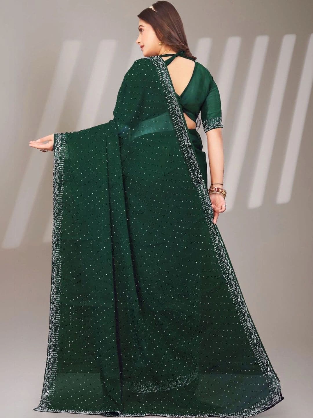 Fashion Mantra Poly Chiffon Saree thumbnail 4