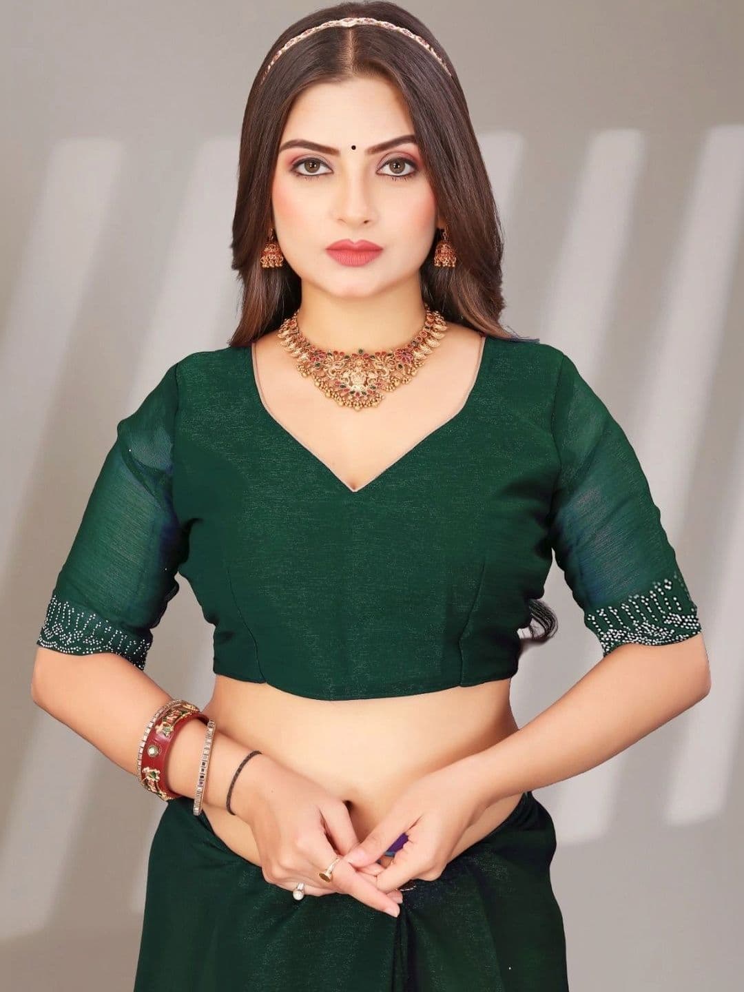 Textile Mantra Poly Chiffon Saree thumbnail 2