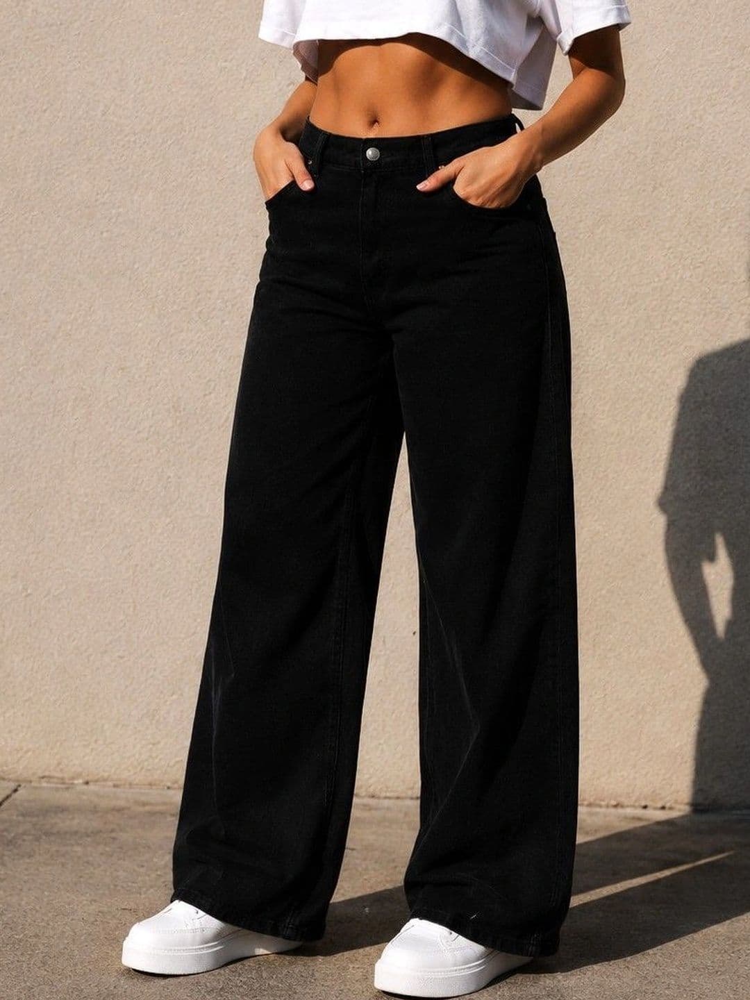 DENIMLOOK Women Flared High-Rise Jeans - view 1
