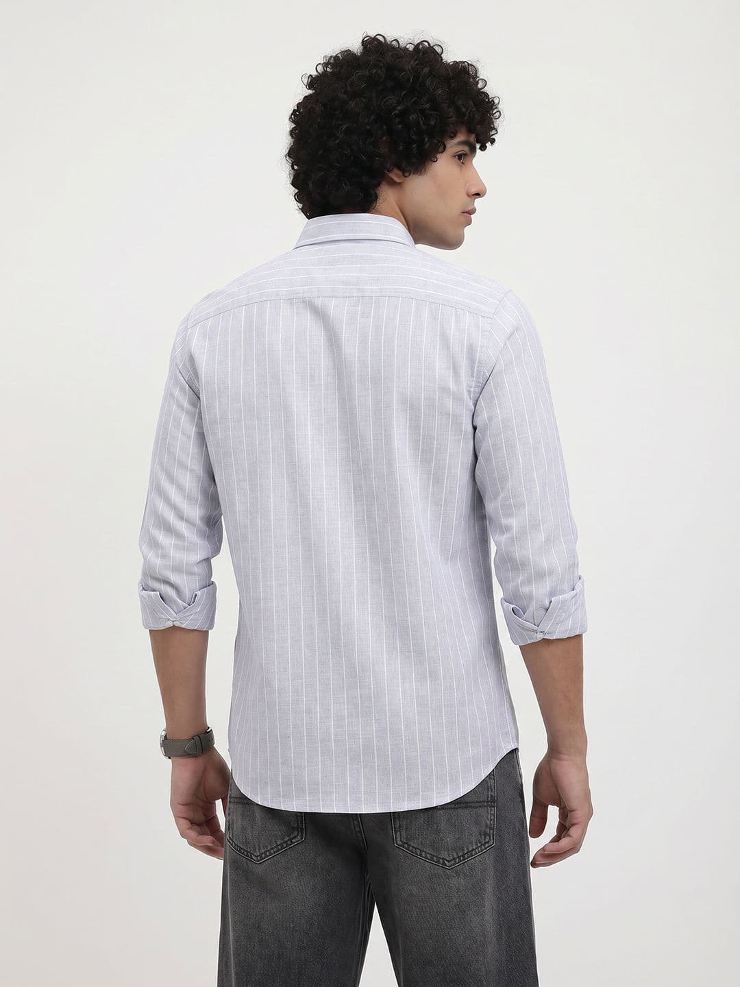 Roadster Life Co.Cotton Linen Striped Shirt thumbnail 5