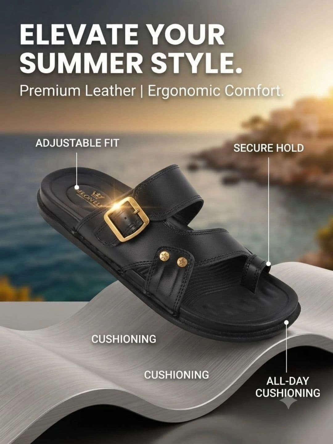 Trump Men PU Comfort Sandals thumbnail 5