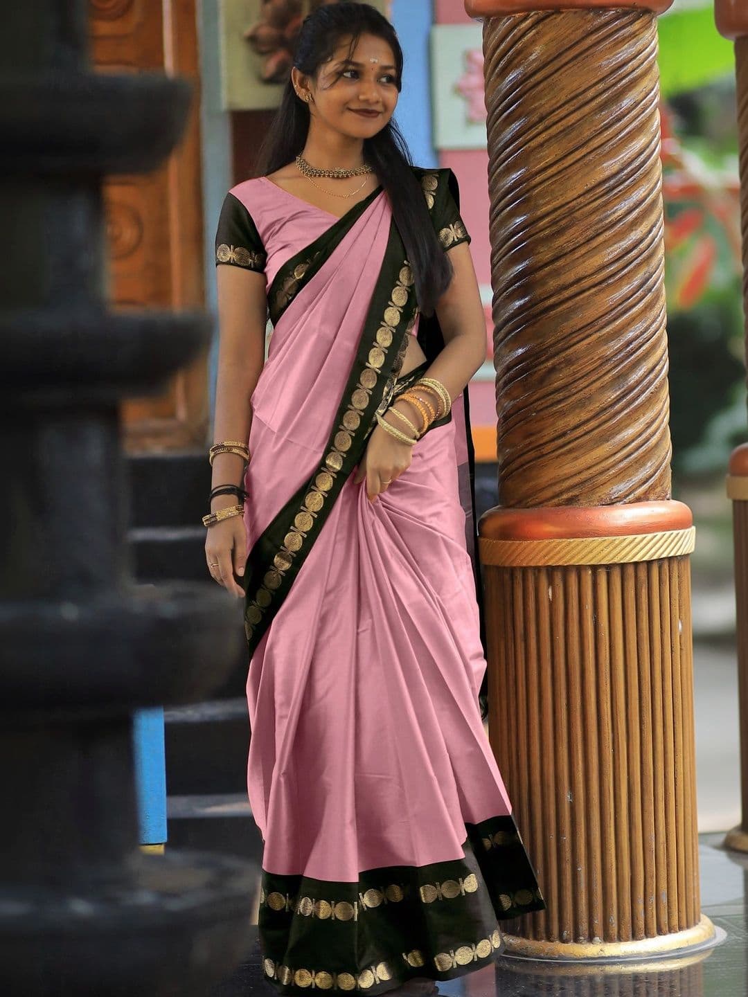 KALINI Woven Design Zari Designer Gadwal Saree - view 1