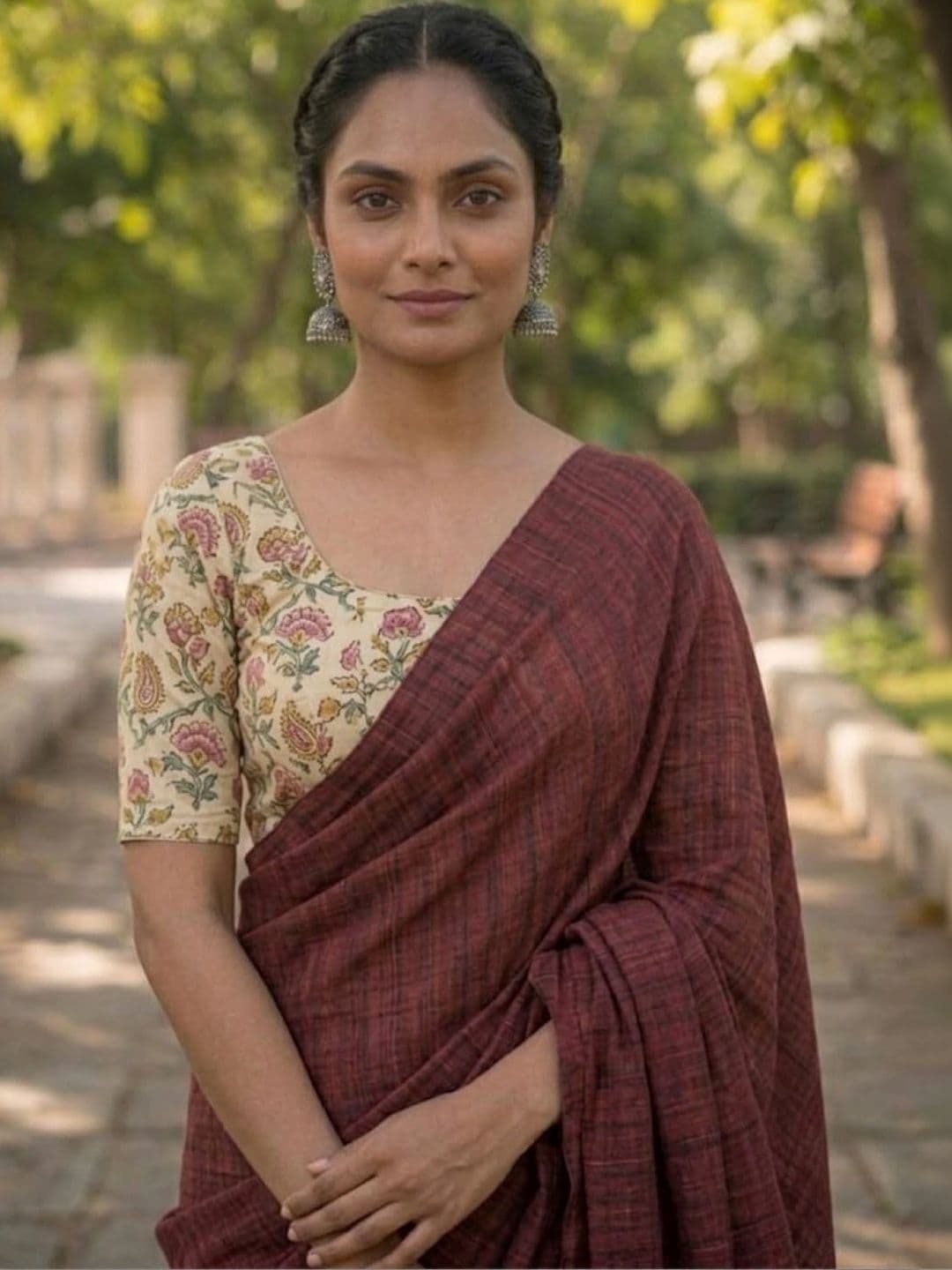 DEVATVAM Pure Cotton Saree thumbnail 2
