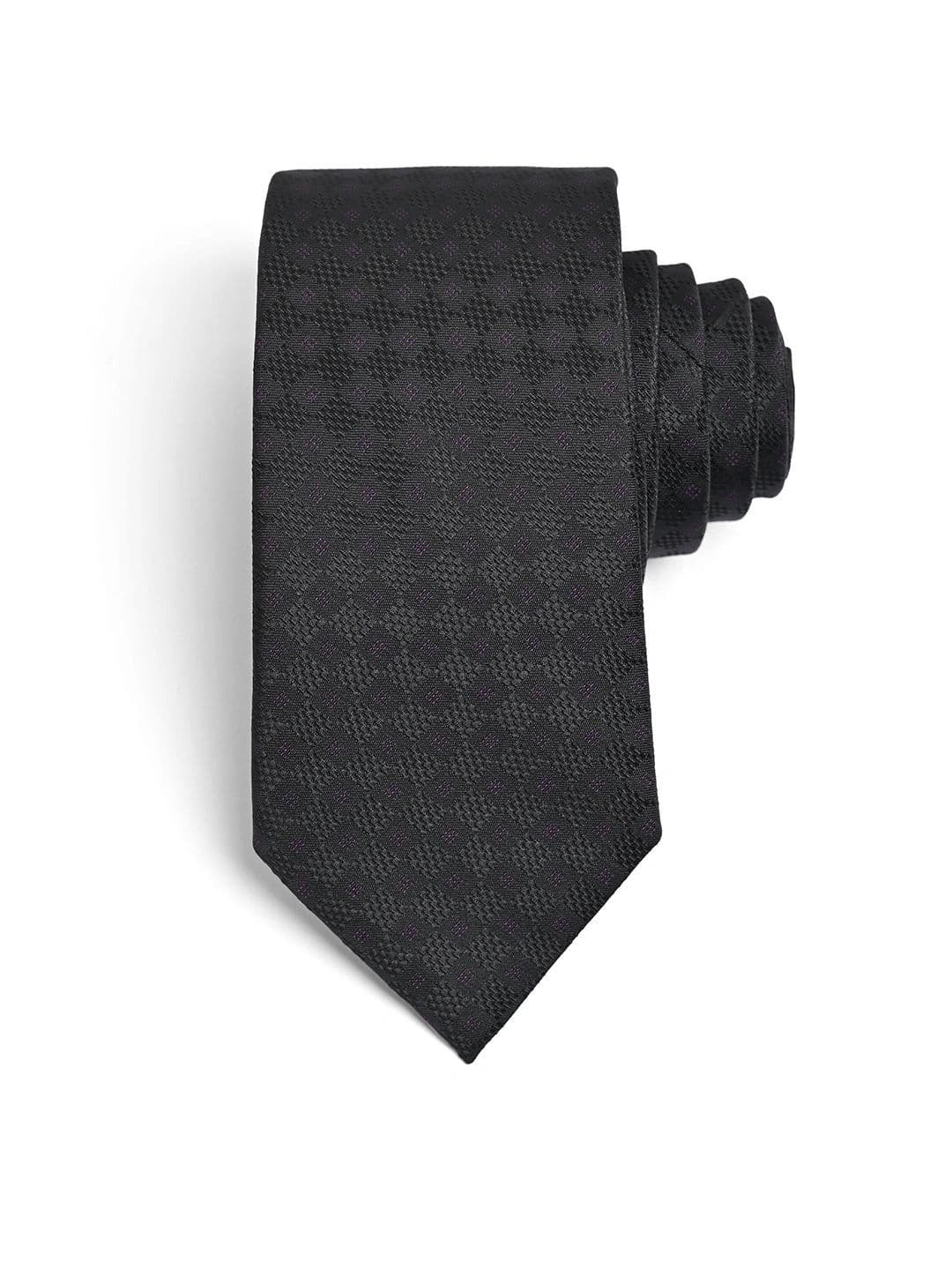 Cazzano Men Woven Design Skinny Tie - view 1