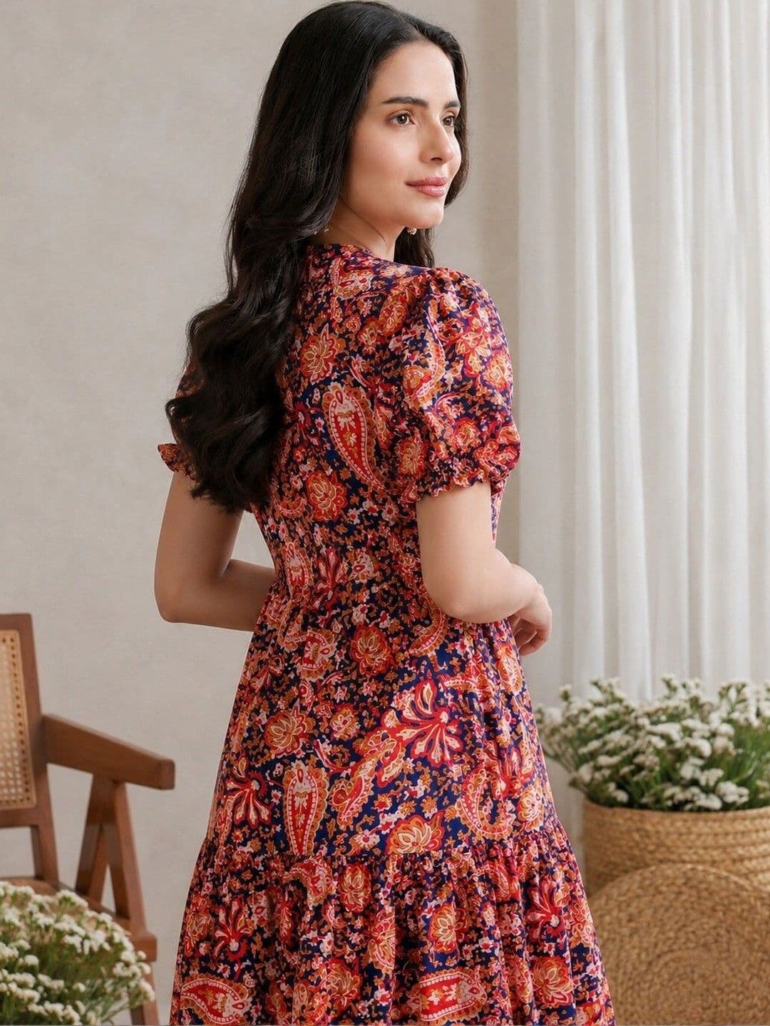 PRESHA Women Floral Printed Floral Kurta thumbnail 2