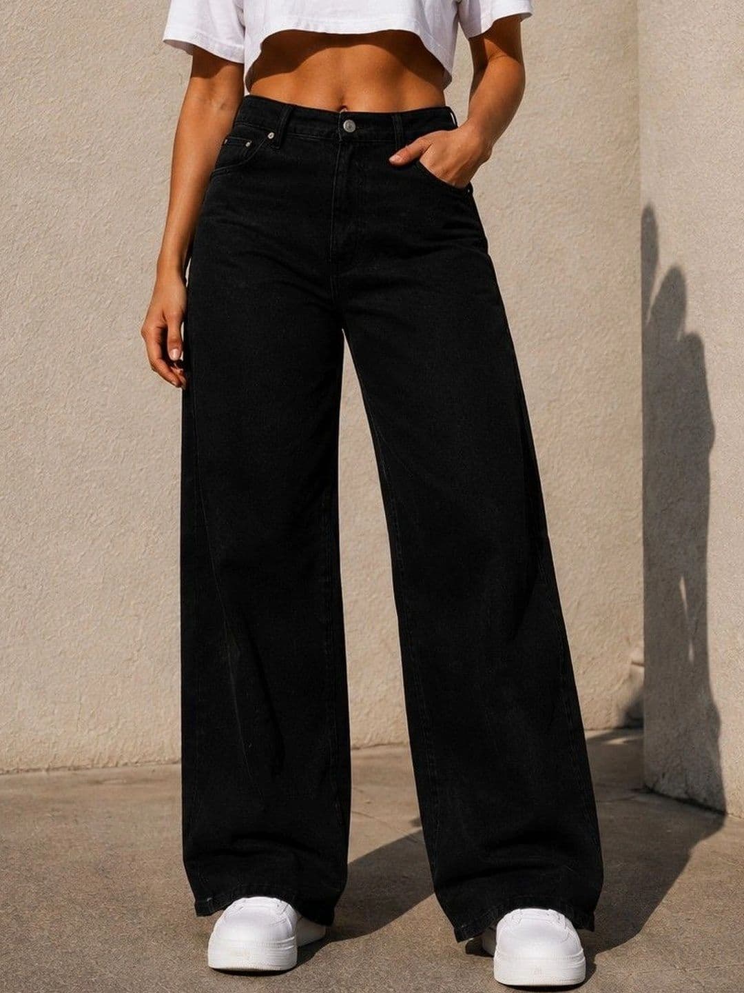 DENIMLOOK Women Flared High-Rise Jeans - view 1