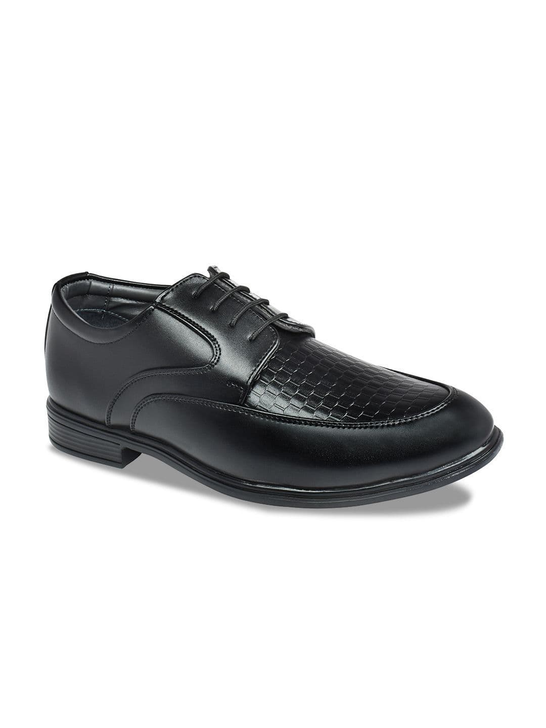 Ajanta Men Textured Formal Derbys thumbnail 4
