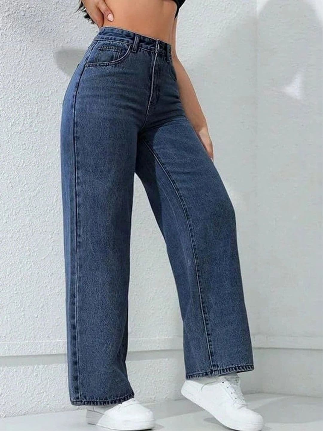 Veltick Women Straight Fit High-Rise Stretchable Jeans thumbnail 3