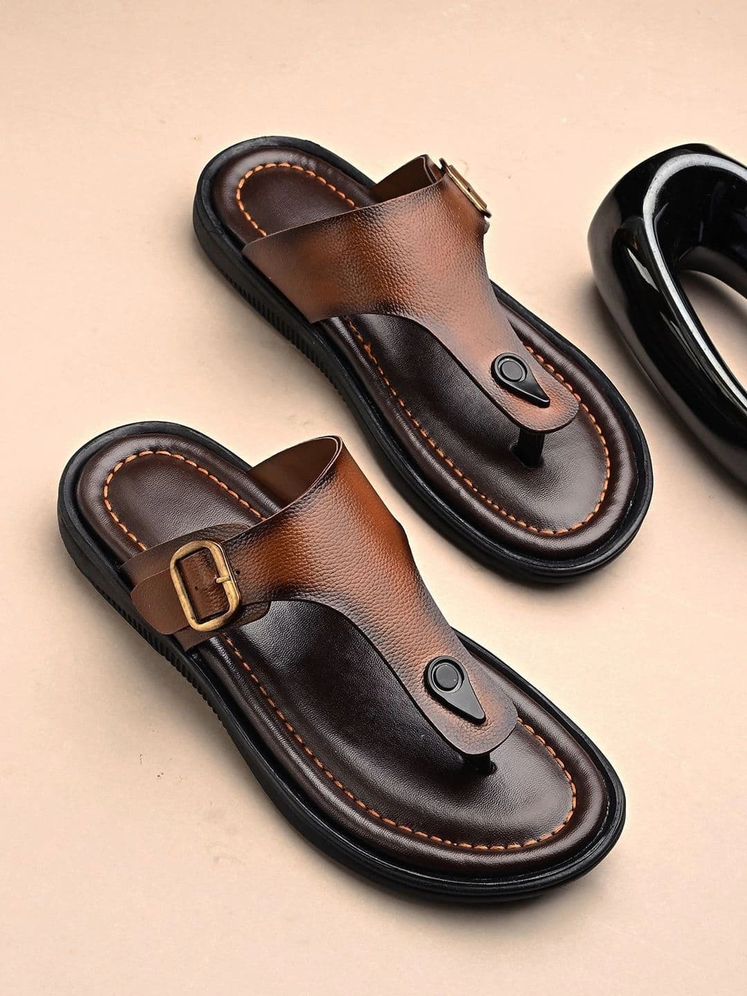 Roadster Men PU Shoe-Style Sandals - view 1