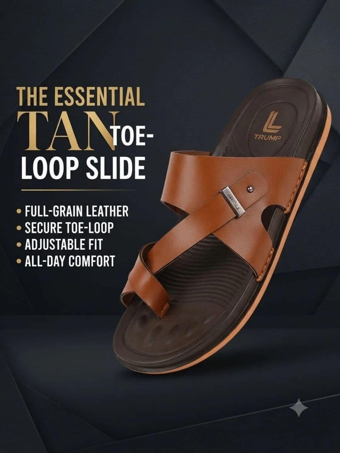 Trump Men PU Comfort Sandals thumbnail 6