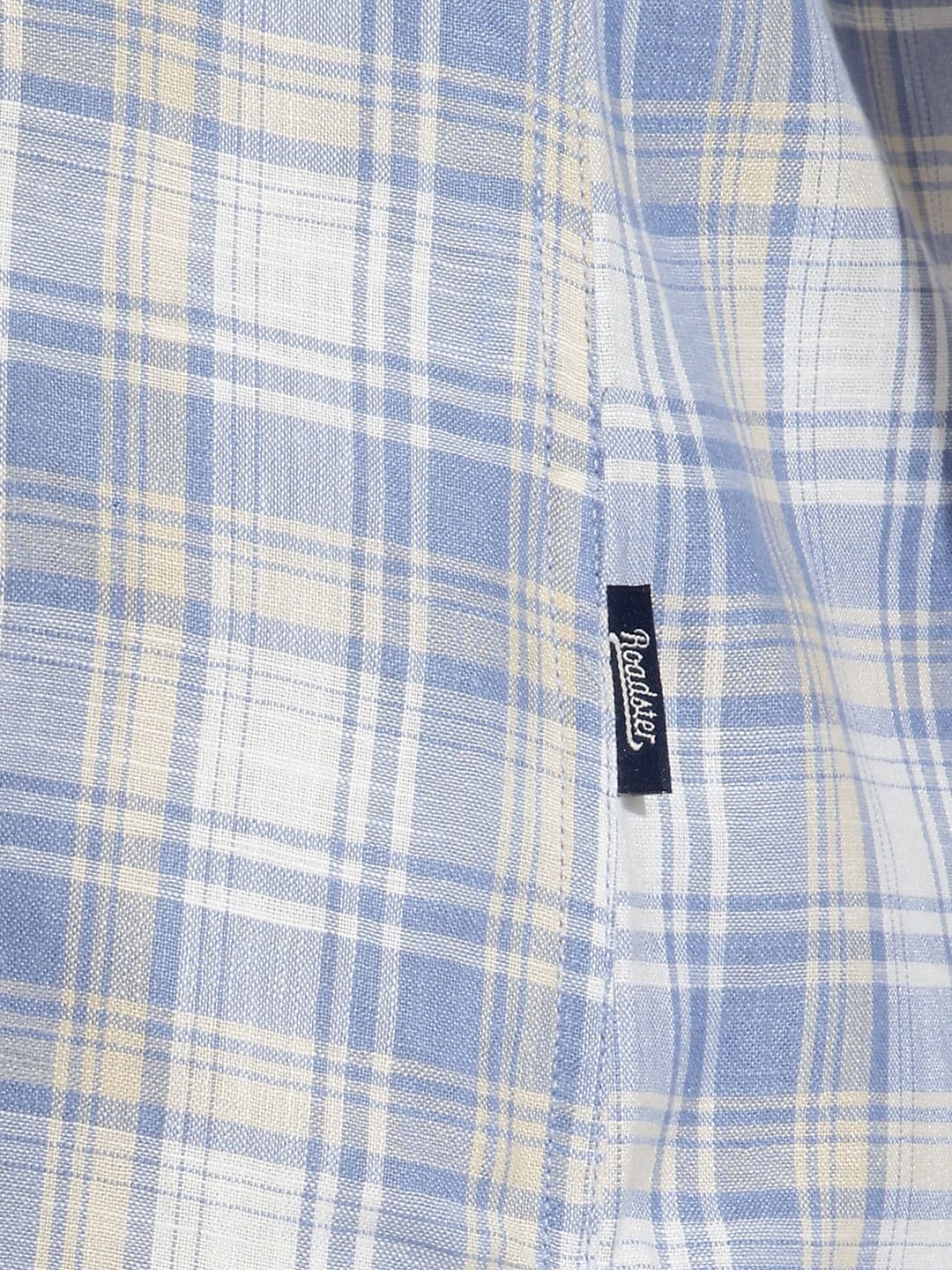 Roadster Life Co.Cotton Linen Checked Shirt thumbnail 7
