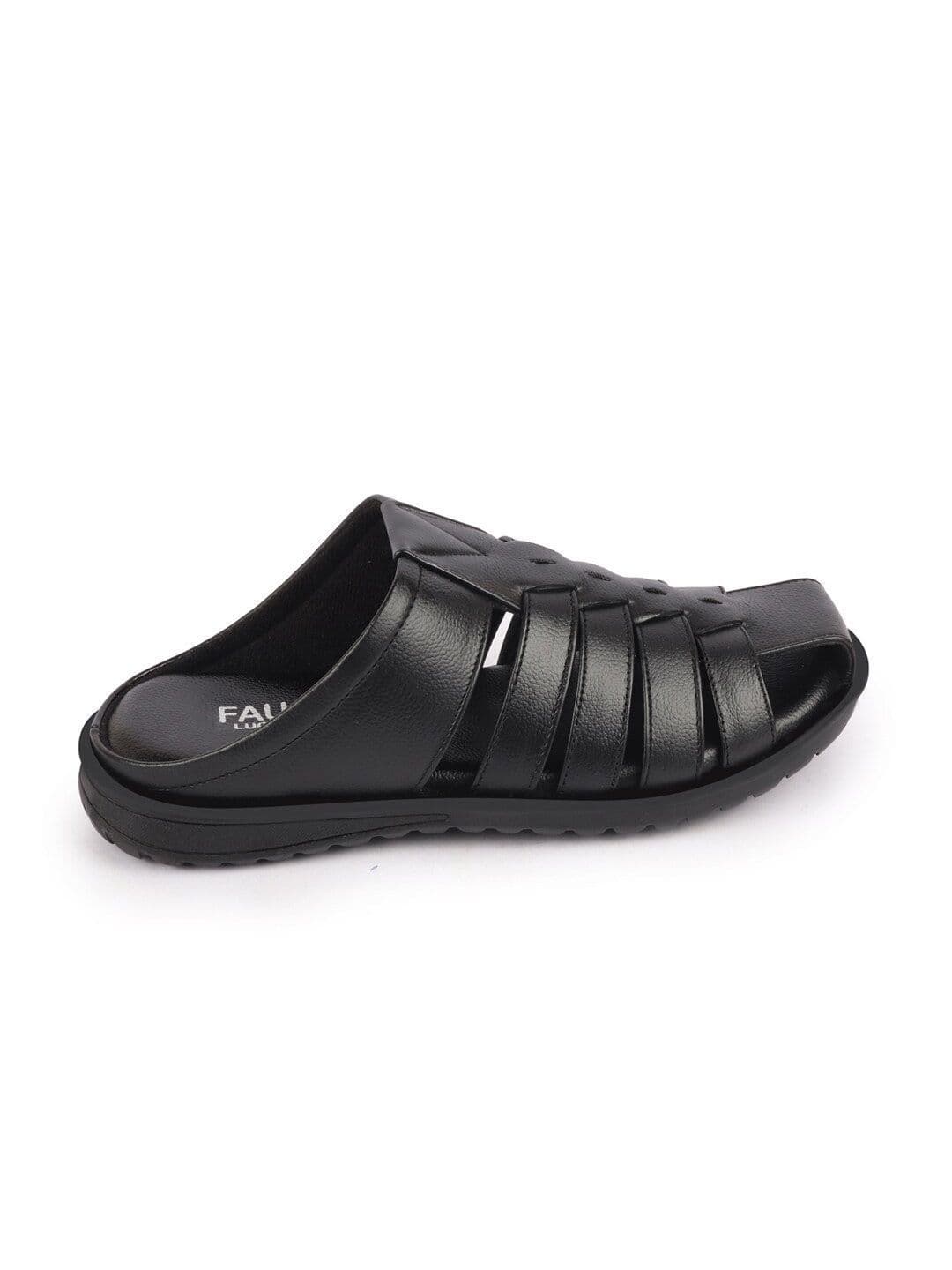 FAUSTO Men Textured Leather Comfort Sandals thumbnail 5