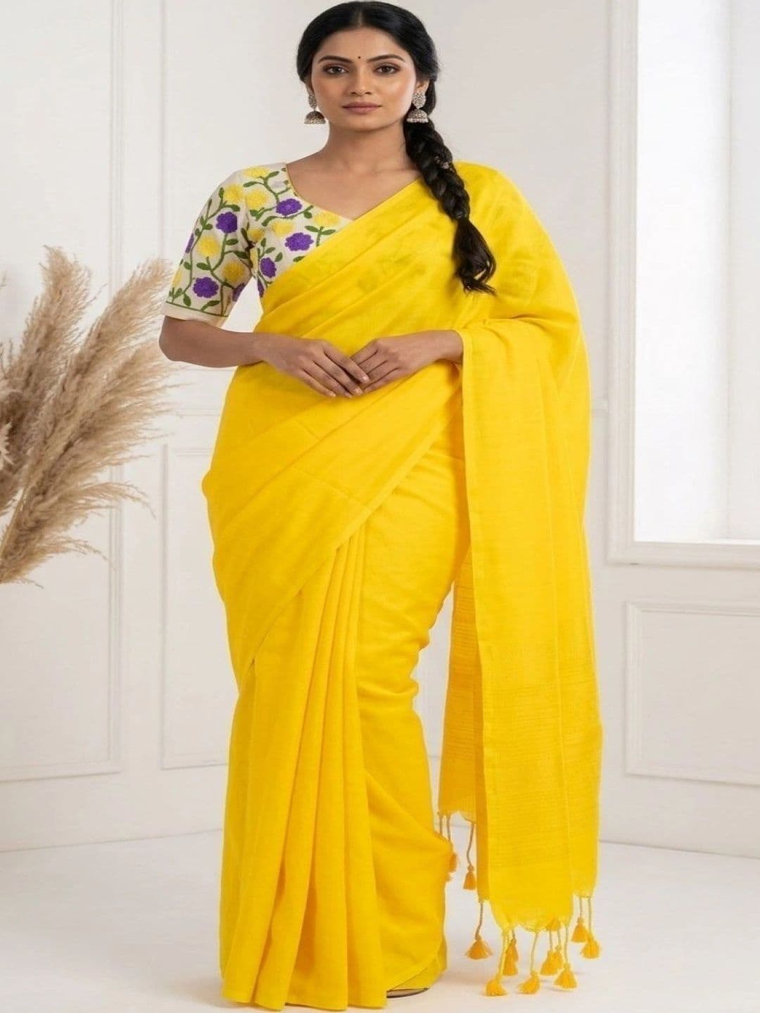 DEVATVAM Pure Cotton Saree thumbnail 5