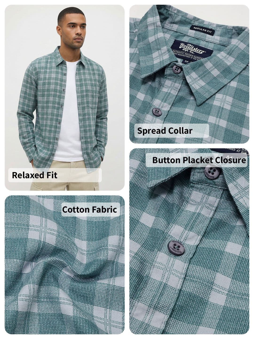 Roadster Life Co. Textured Weave Checked Shirt thumbnail 4
