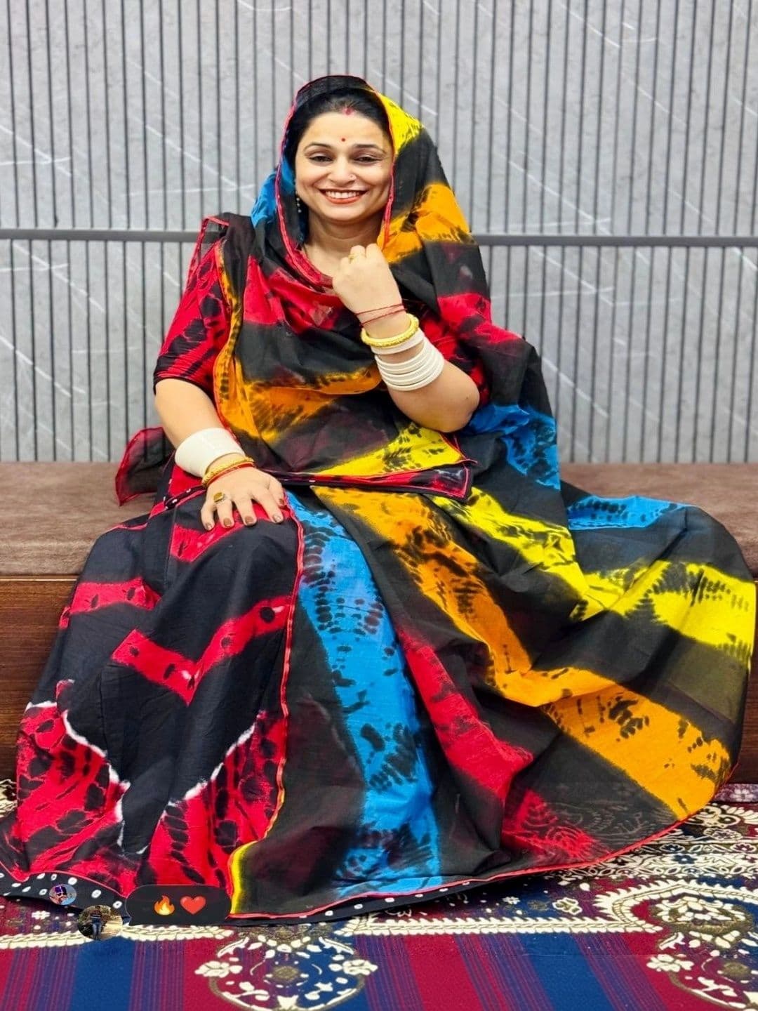 Himani Export Dyed Tie and Dye Unstitched Lehenga & Blouse With Dupatta thumbnail 4