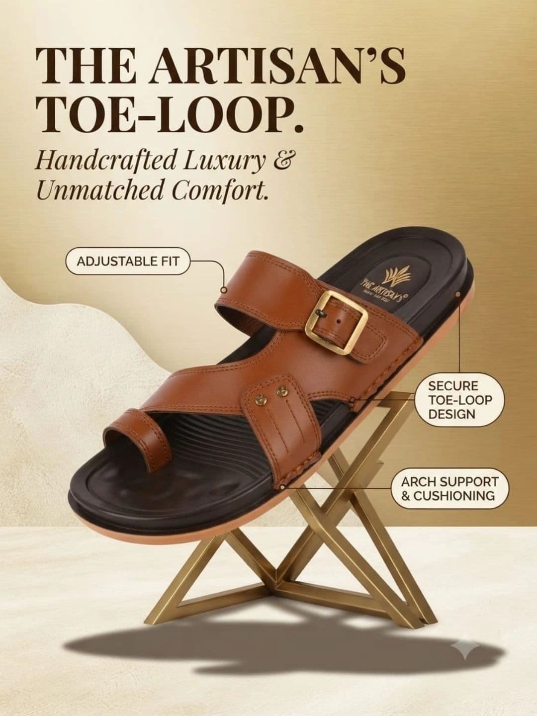 Trump Men PU Comfort Sandals thumbnail 6