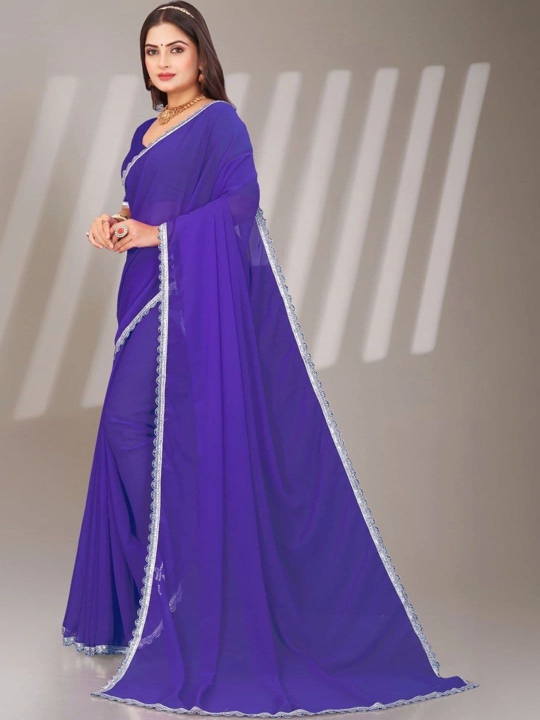 Fashion Mantra Poly Chiffon Saree thumbnail 4