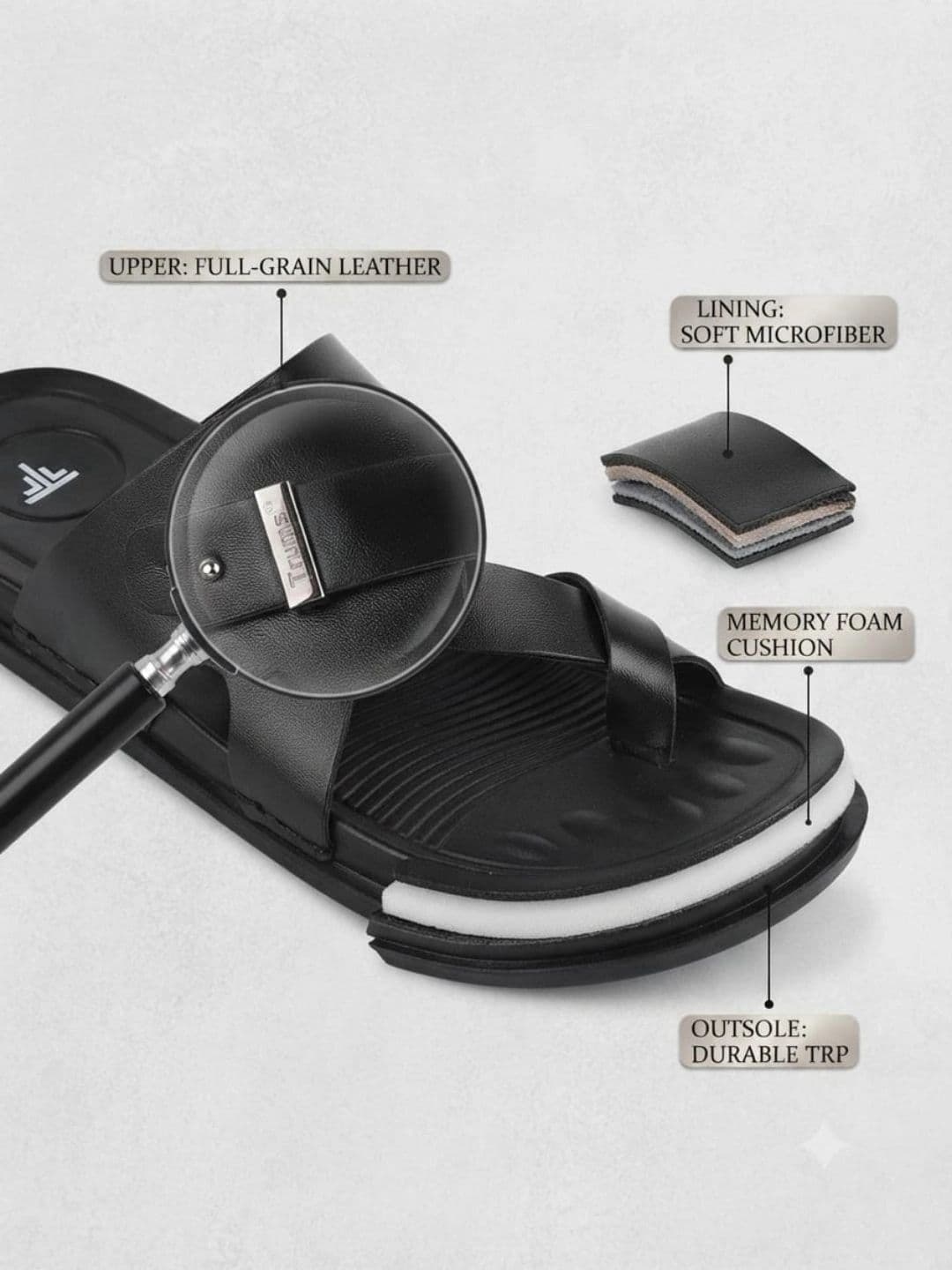 Trump Men PU Comfort Sandals thumbnail 6