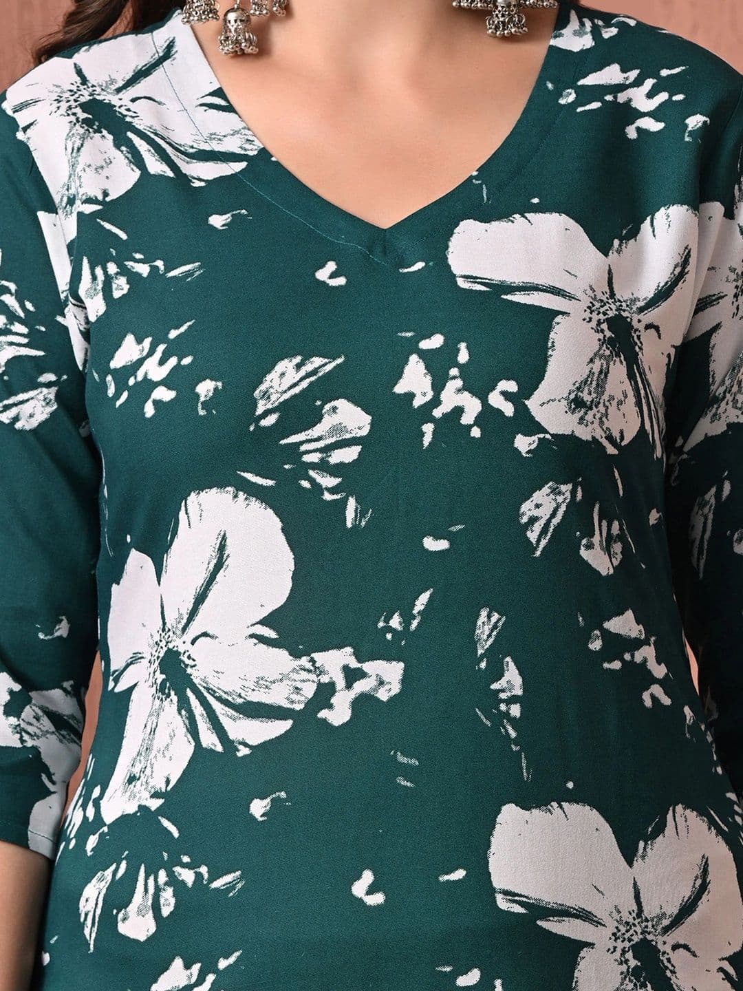HERE&NOW Women Floral Printed Floral Kurta thumbnail 3